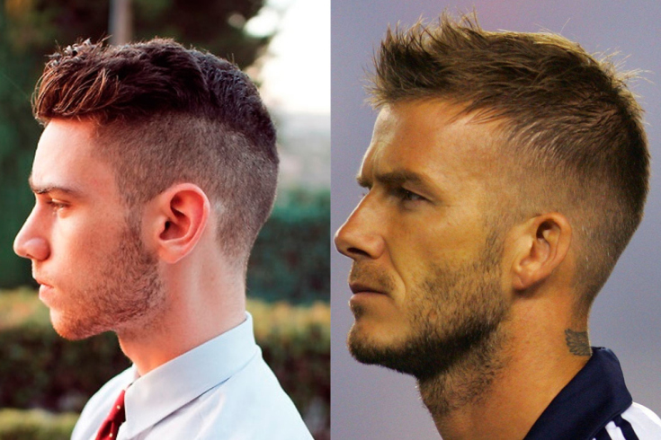 Men's hairstyle semi-box