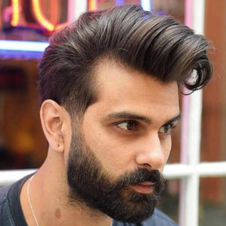 Men's haircuts for a round face