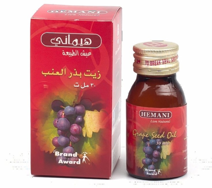 Grape seed oil for hair