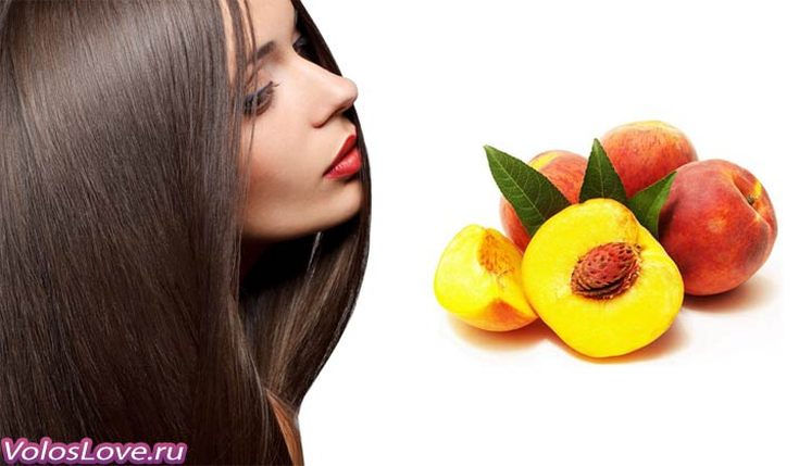 Peach oil for hair