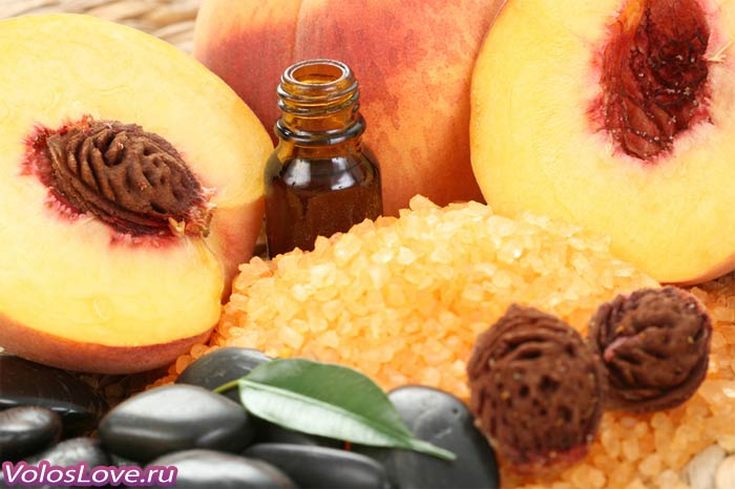 Peach oil for hair