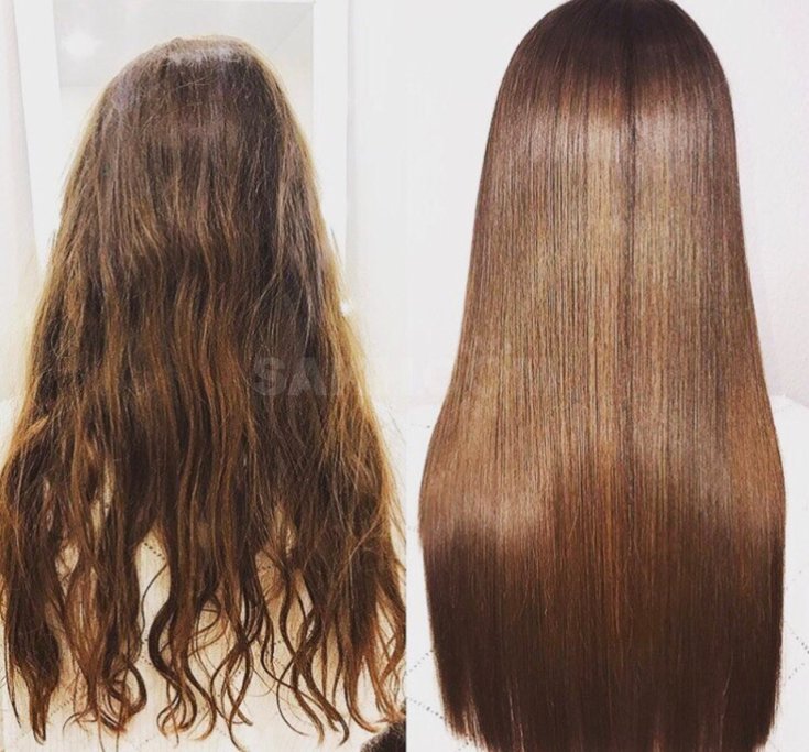 Shampoos after keratin hair straightening without sulfates