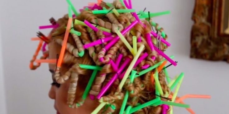 How to make curls with straws