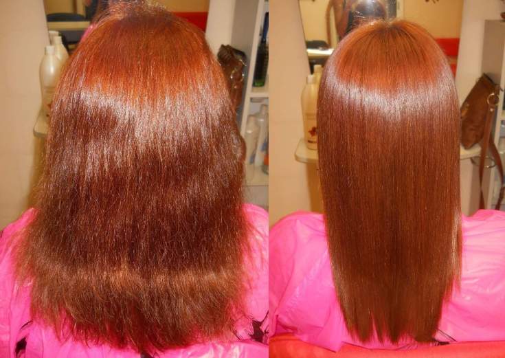 Shampoos after keratin hair straightening without sulfates