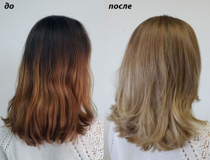 How to lighten hair 2 tones at home