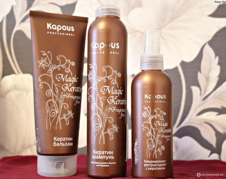 Shampoos after keratin hair straightening without sulfates