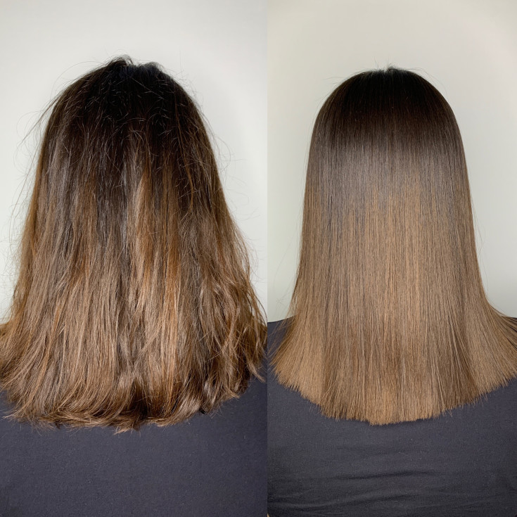 Shampoos after keratin hair straightening without sulfates