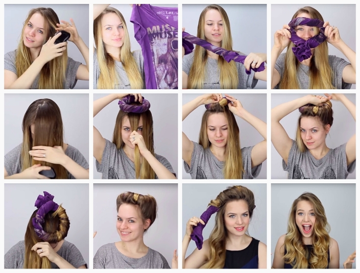 How to wind curls on rags - step by step guide