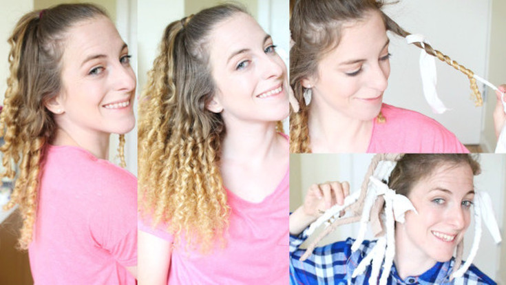 How to wind curls on rags - step by step guide