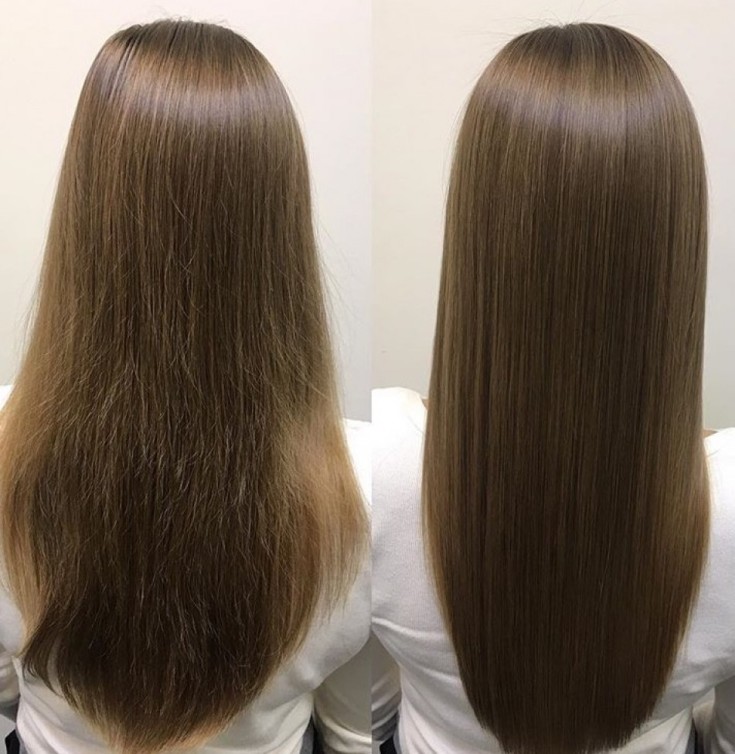 Shampoos after keratin hair straightening without sulfates