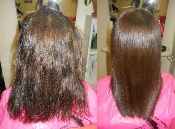 Shampoos after keratin hair straightening without sulfates