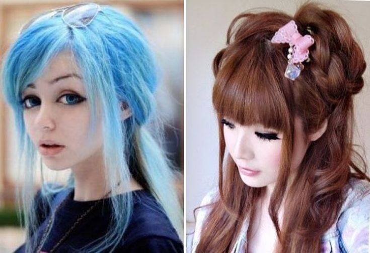 Women's anime hairstyles - how to make light and beautiful options