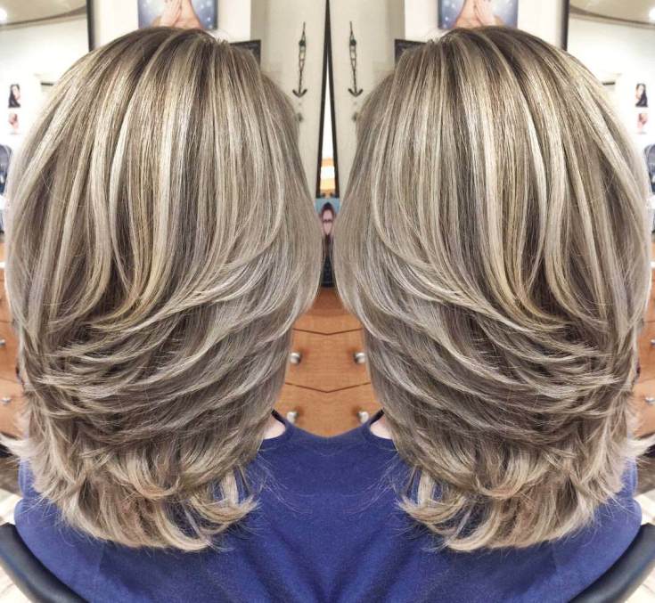 Highlighting on a haircut cascade - the best techniques for straight and curly hair