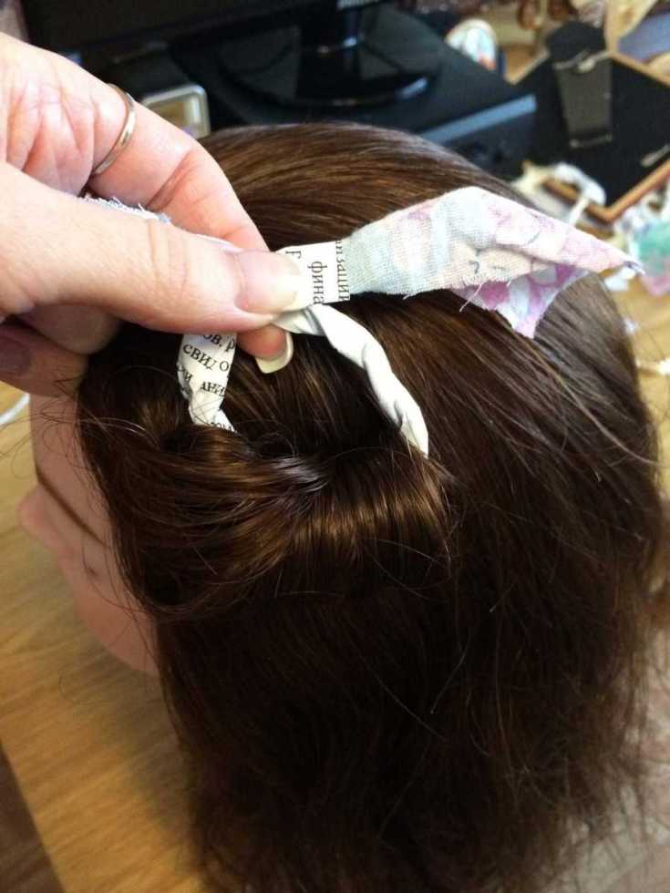 How to wind curls on rags - step by step guide